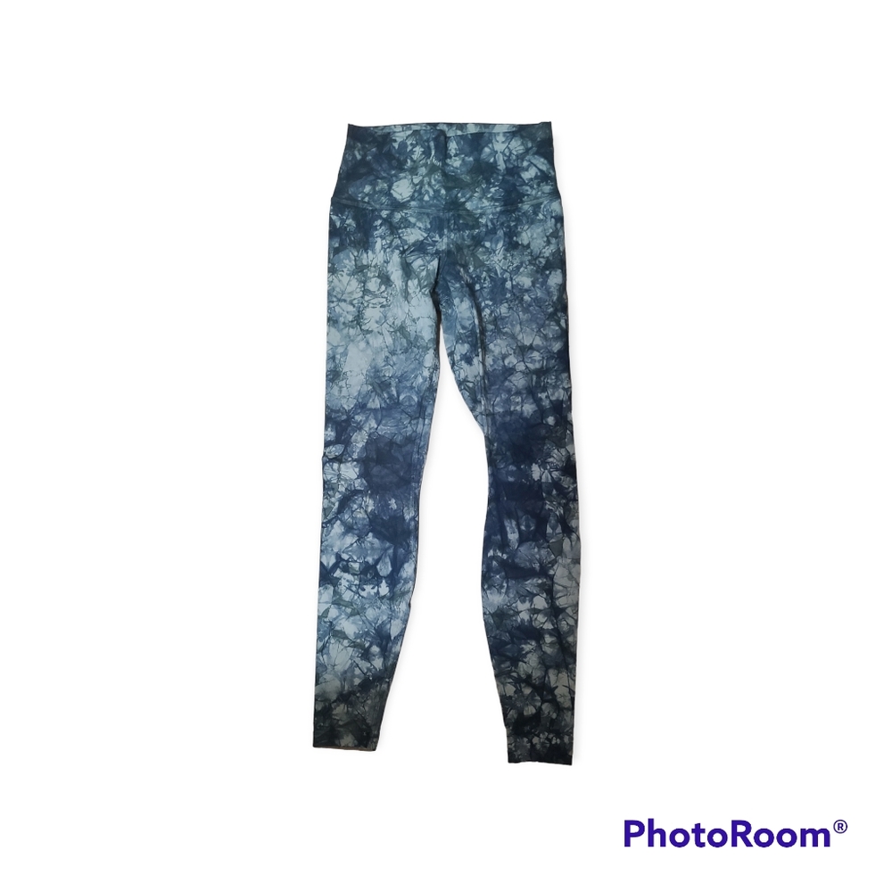 lululemon athletica Blue Tie-Dye Leggings